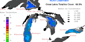 Ice coverage 2/21/19